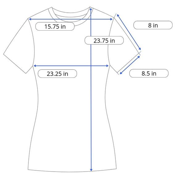 Faded Glory Embroidered Neckline Short Sleeve Tee Shirt Top in White 2X(18W-20W) - Picture 11 of 11